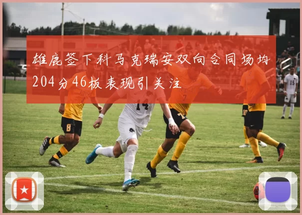 雄鹿签下科马克瑞安双向合同场均204分46板表现引关注