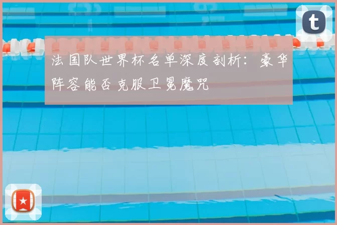 法国队世界杯名单深度剖析:豪华阵容能否克服卫冕魔咒